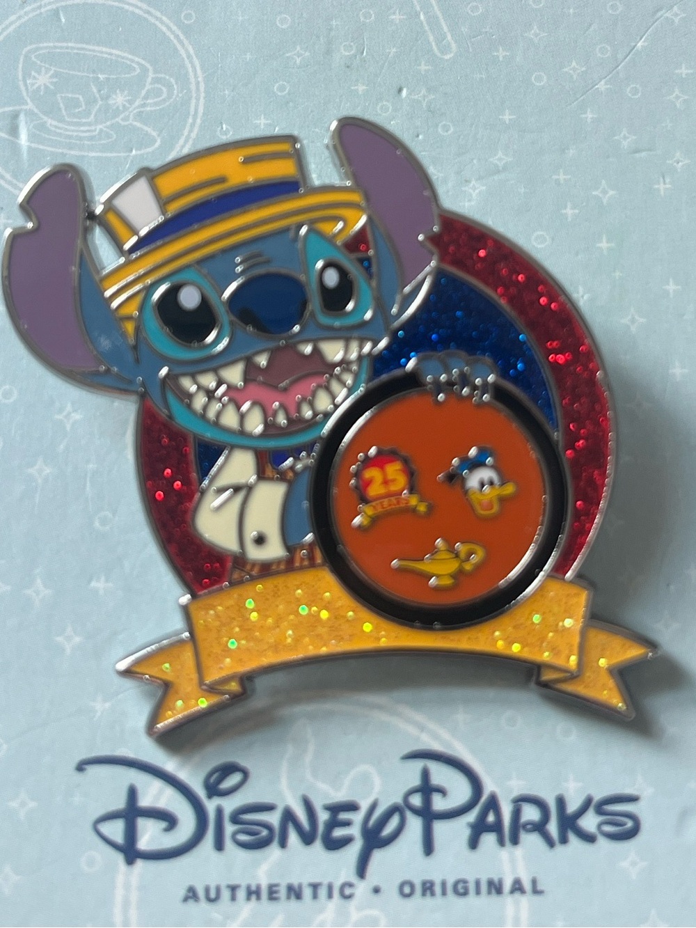 Disney Parks Pin Trader Stitch 25th Anniversary Pin Trading Pin